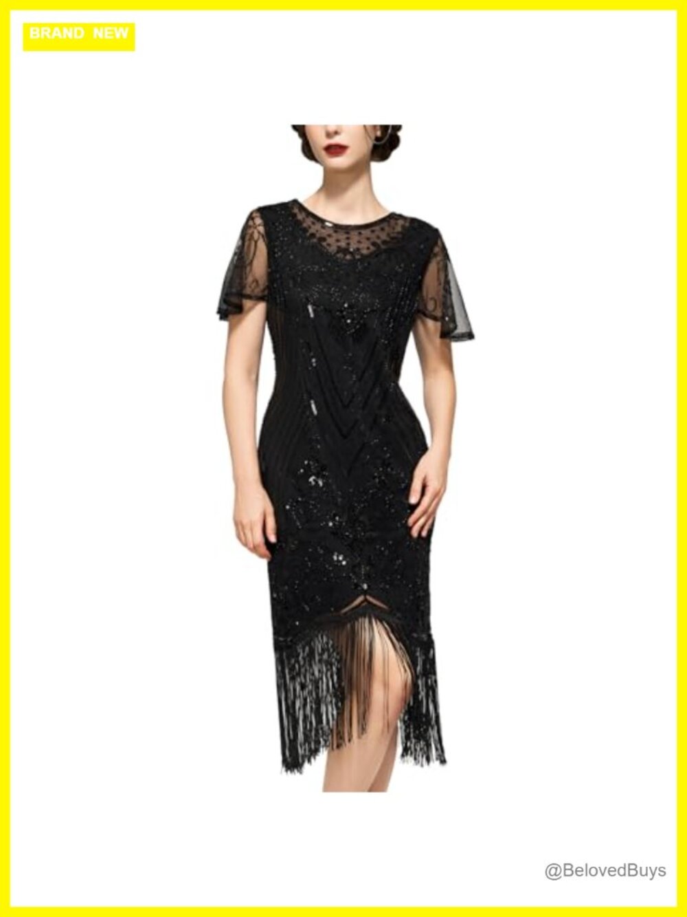 Flapper Dress 1920s Great Gatsby Sequin Fringe Prom Party Dress
